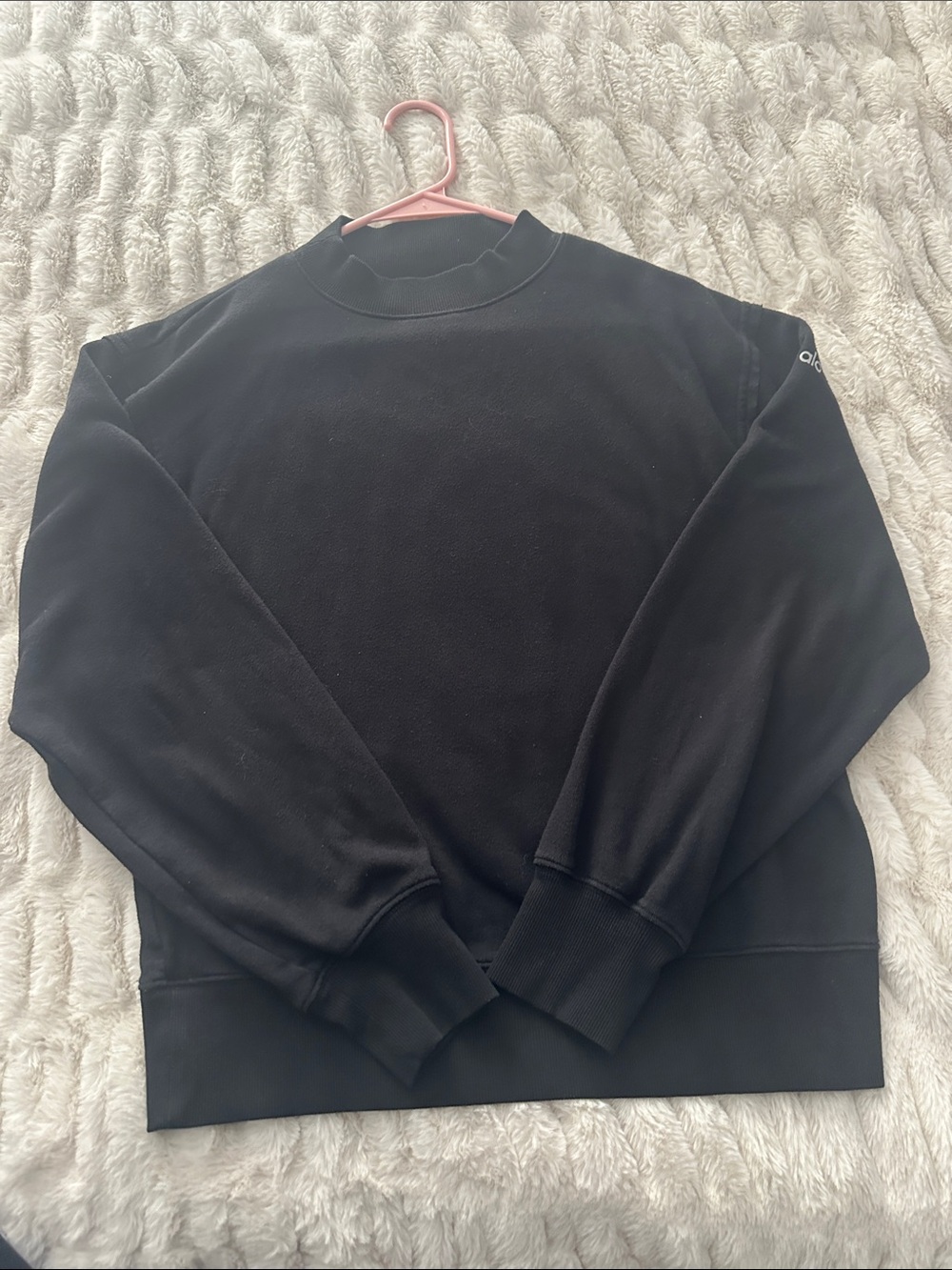 Women’s Alo Yoga Black Sweater Crew Size Small